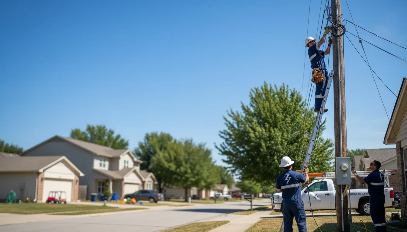 Residential electrician providing installation services in Brier Hill, NY